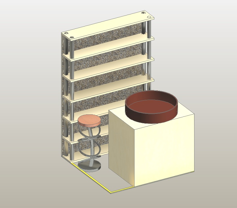 Market stall type 2 with detailed basket 1 Market stall type 2 with detailed basket