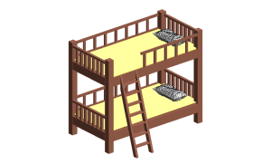 Classic Bunk Bed with Ladder