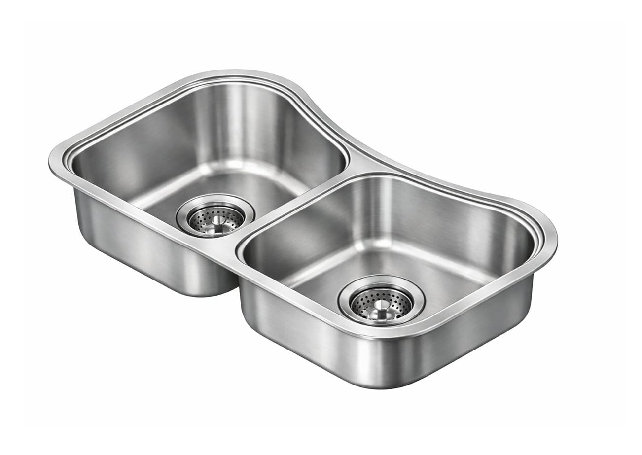 Double kitchen sink with premium steel 1 Kohler Staccato 3899 Double Sink
