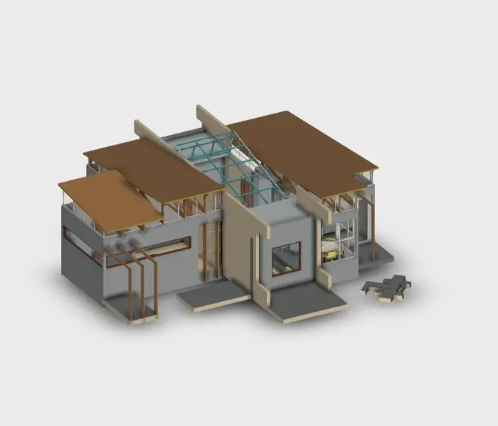 Shack modeled in revit