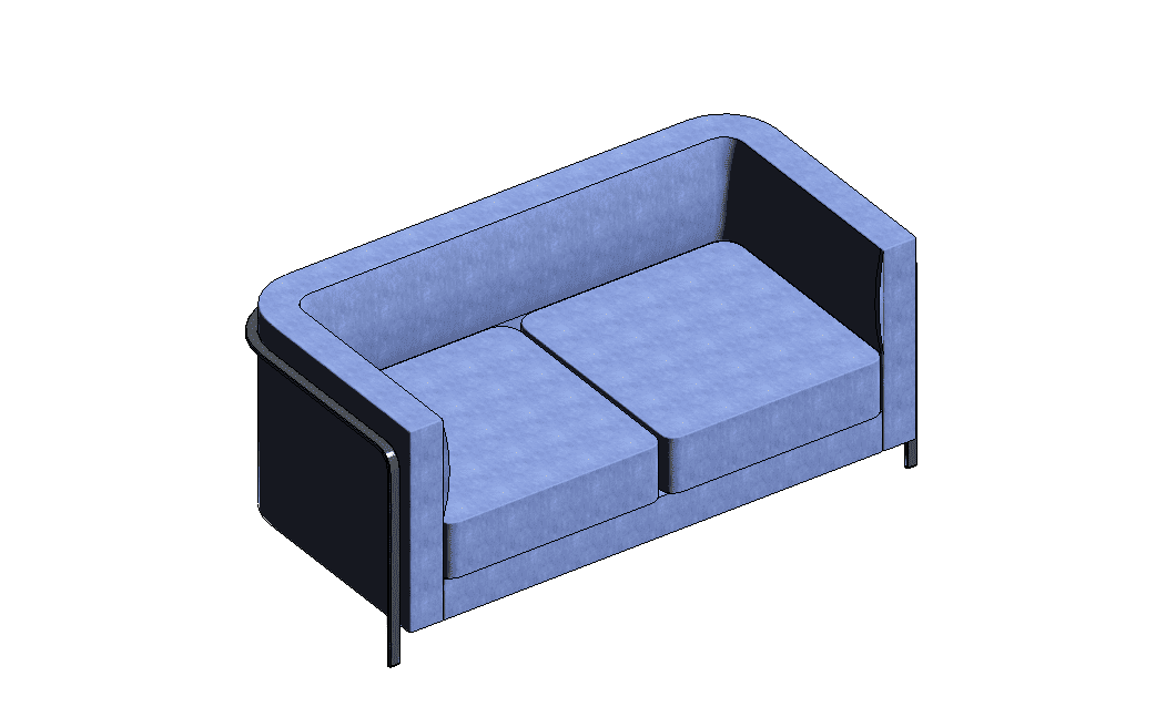 Modern Two-Seater Sofa