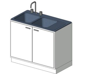Kitchen sink base cabinet
