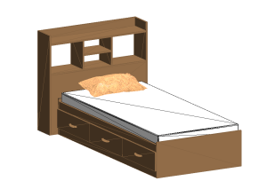 Single Bed with Storage