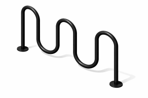 Wave-Shaped Bicycle Rack