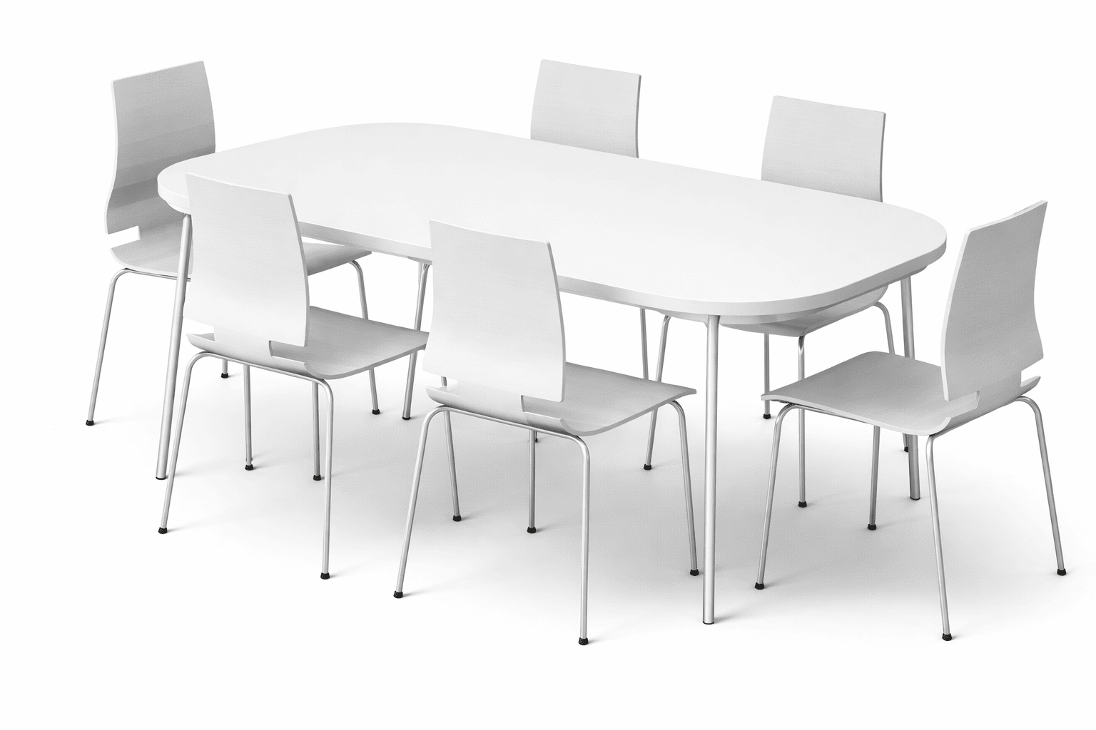 Rectangular dining table and chairs