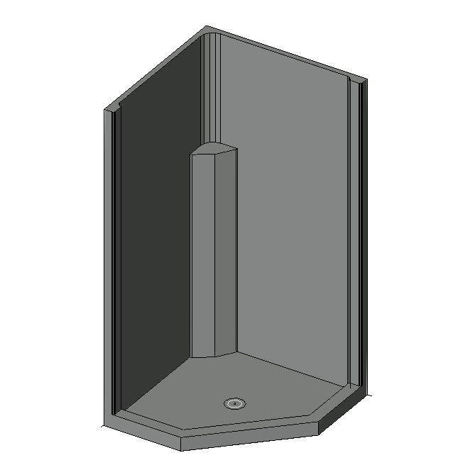 Corner Shower Base Model