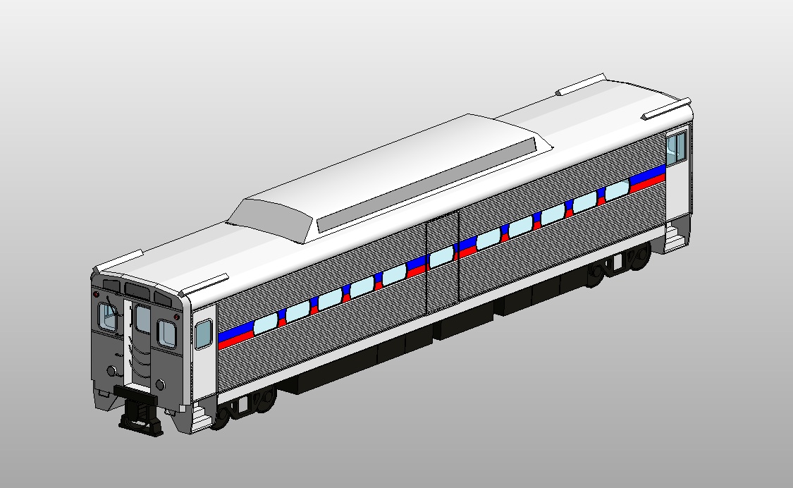 SEPTA train car with detailed exterior 1 SEPTA train
