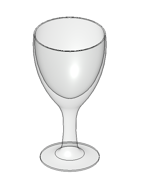 Wine glass realistic