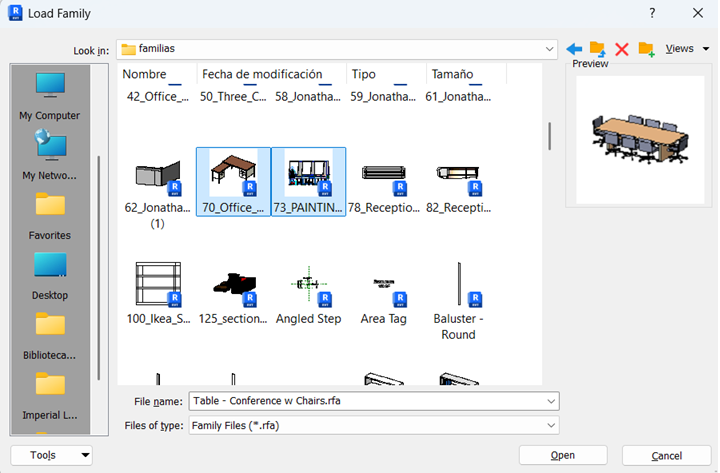 How to Load a Revit Family Into a Project (Every Method Explained) 3 Loading multiple Revit families at once with Ctrl selection