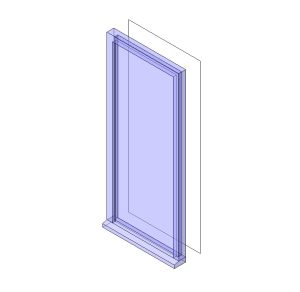 framed glass door