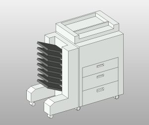 multifunction office copier Revit family