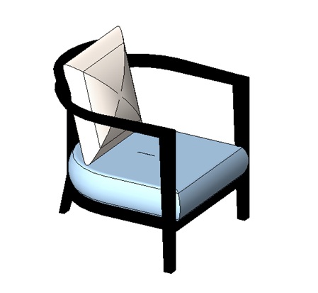 Hugo sofa modern armchair with pillow 1 Hugo sofa modern armchair with pillow