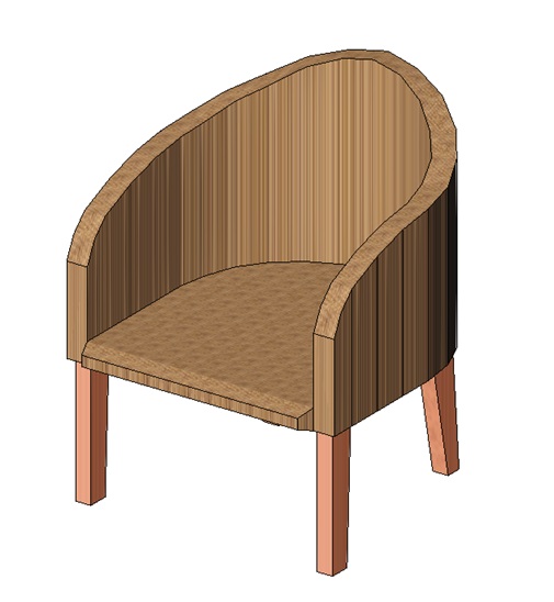 Wood tub chair modern accent seat 1 Wood tub chair modern accent seat