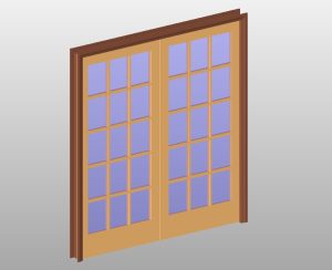 Double French door
