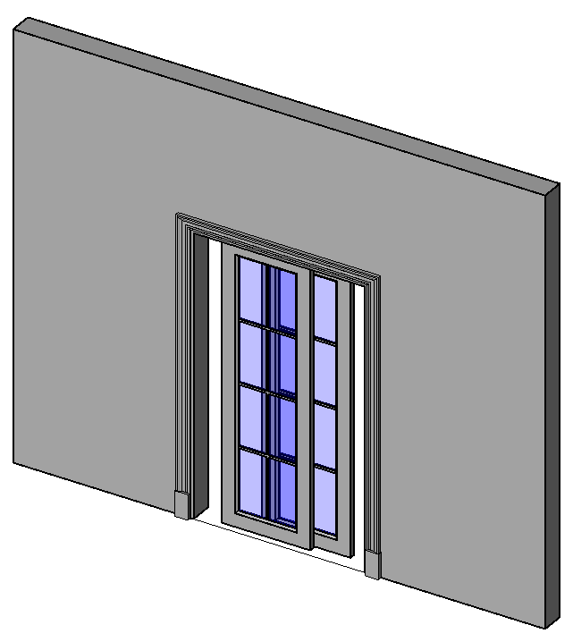 Double 8-Pane - Dual Sliding In Revit | Library Revit | Free Download!