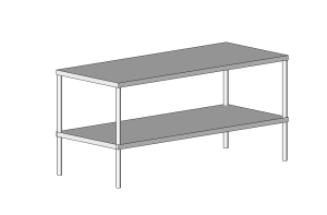 This is a sturdy single-tier metal storage shelf, ideal for various storage needs in both home and commercial environments. It features a robust metal frame supporting a spacious and durable top shelf. This versatile shelf provides ample space for storing tools, supplies, and other items, ensuring organization and easy accessibility.