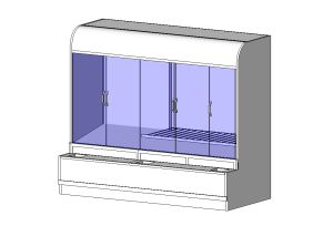 Multi-Door Refrigerated Display Case