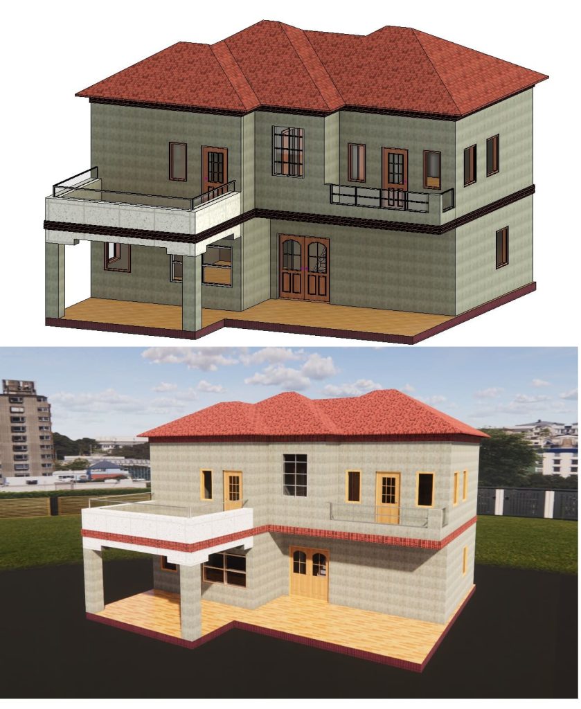 Row House Rvt File My 3d Home In Revit | Free Download! (7.98 MB) | Library Revit