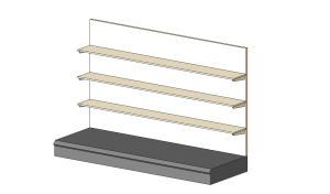 Retail Display Shelving Unit