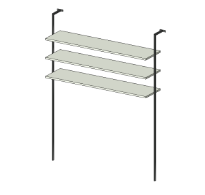 Rod Suspended Shelf