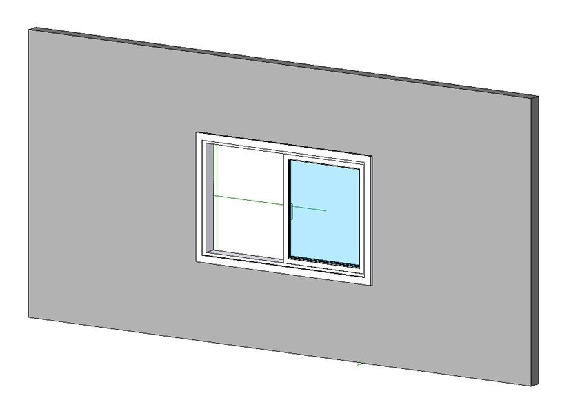 Sliding window modern two-panel design 1 Sliding window modern two-panel design