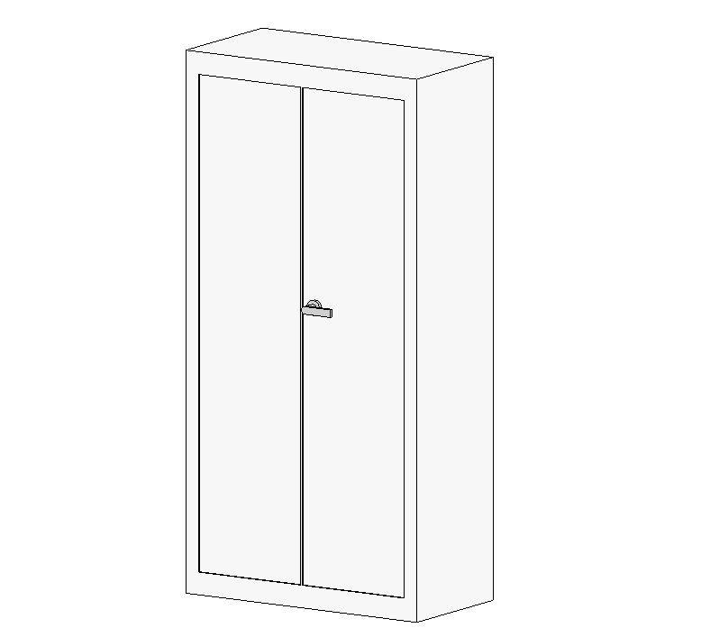 Tall Double Door Storage Cabinet