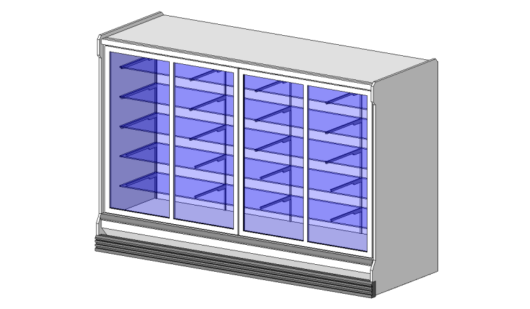 Upright Four Door Freezer