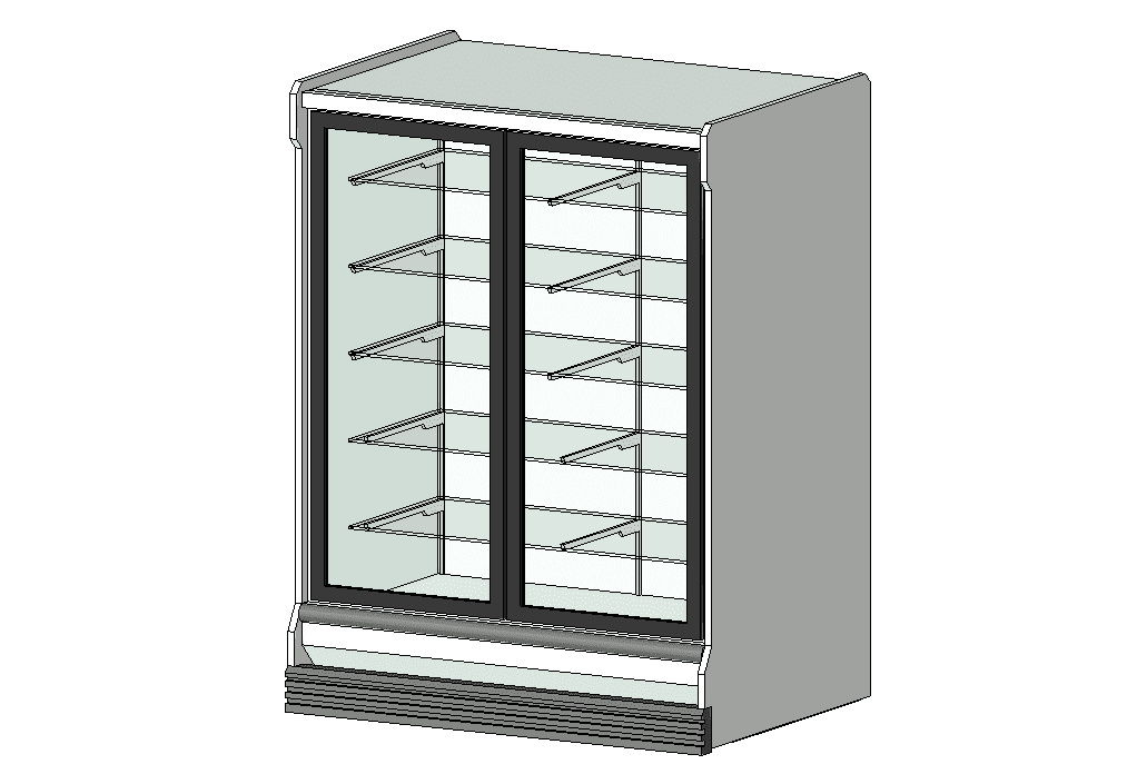 Upright Two Door Freezer