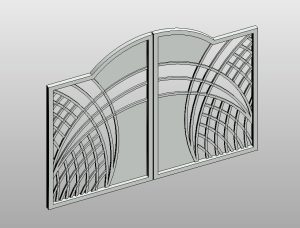 decorative gate Revit family