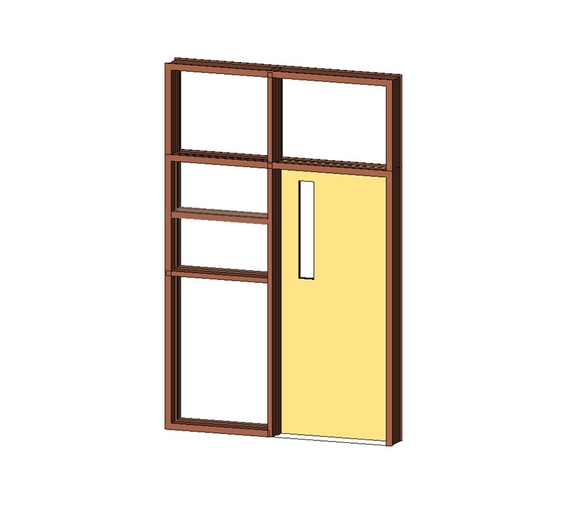 entry door with sidelight and transom