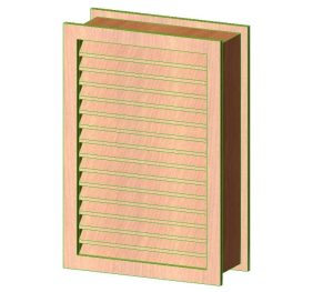 louvered shutter Revit family