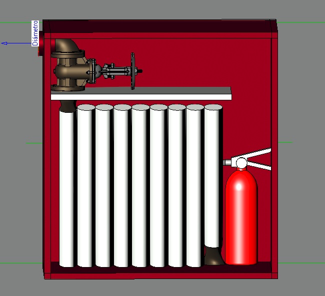 Fire hose cabinet