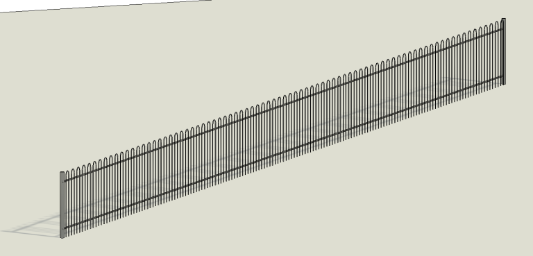 Fencing - Vert Bar with Hair Pin Tops