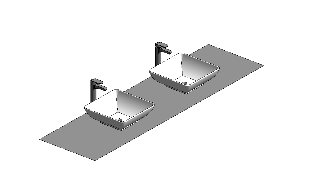 Double Vanity with Vessel Sinks