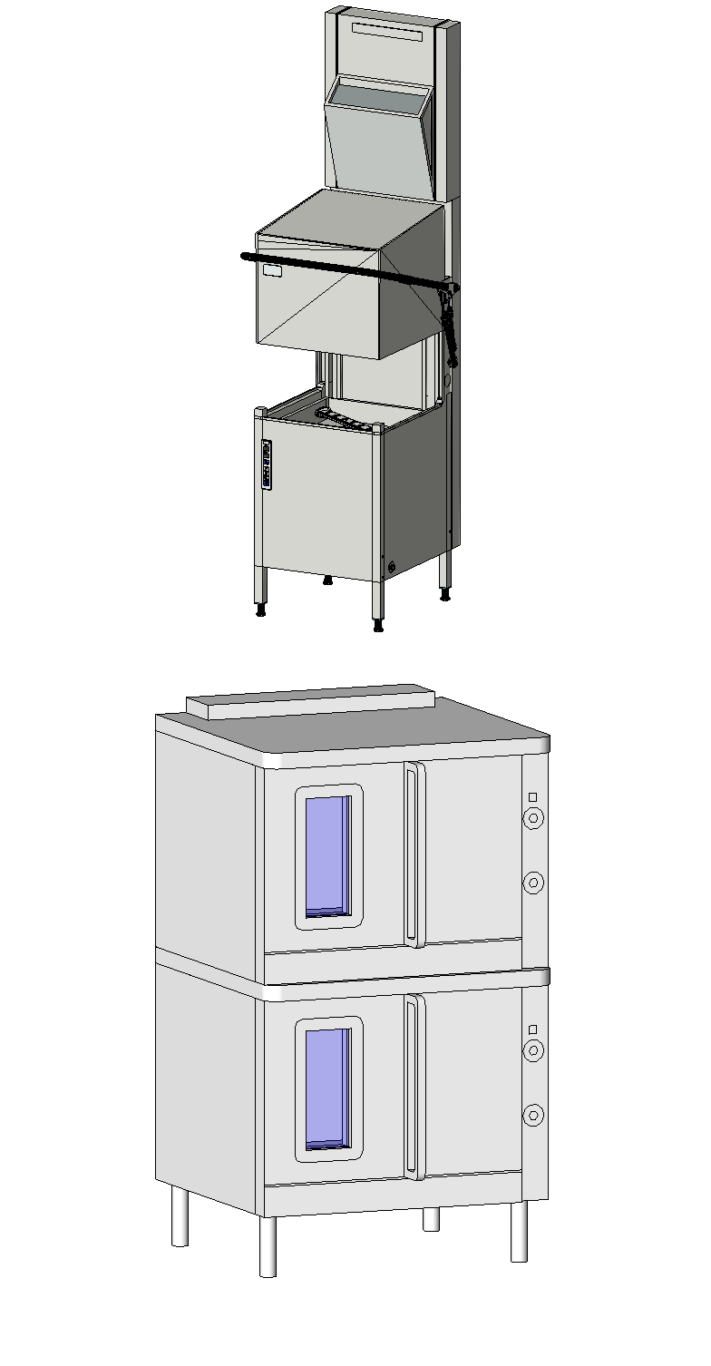 Hood-Type Dishwasher with Rear Filter