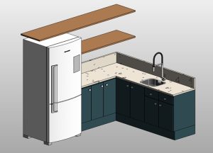 Kitchen cabinets set with sink premium