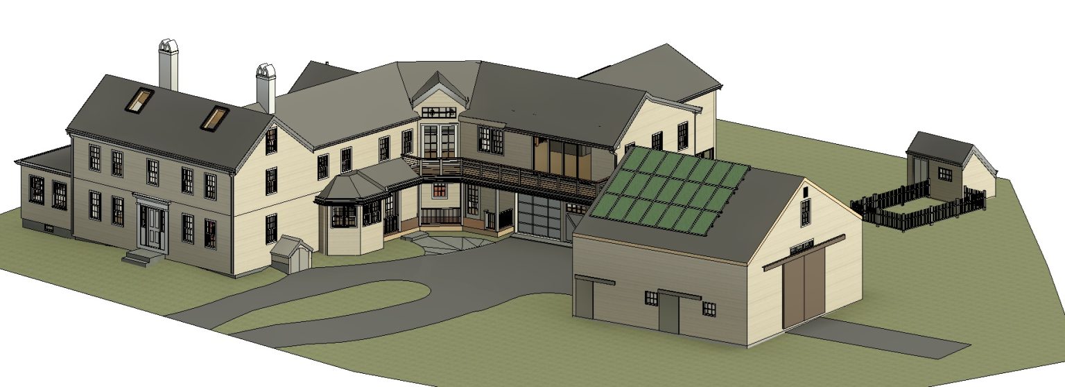 Project Rvt Residential House Plan With Barn In Revit | Free Download! (47.41 MB ...