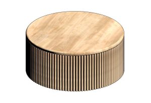 Circular Ribbed Coffee Table 2 Circular Ribbed Coffee Table