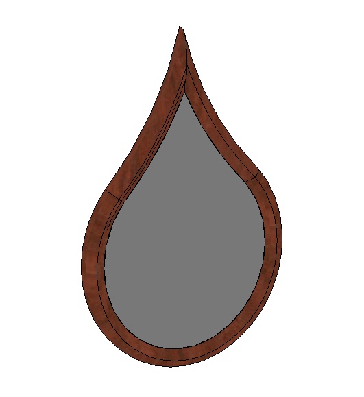 Tear Drop Mirror