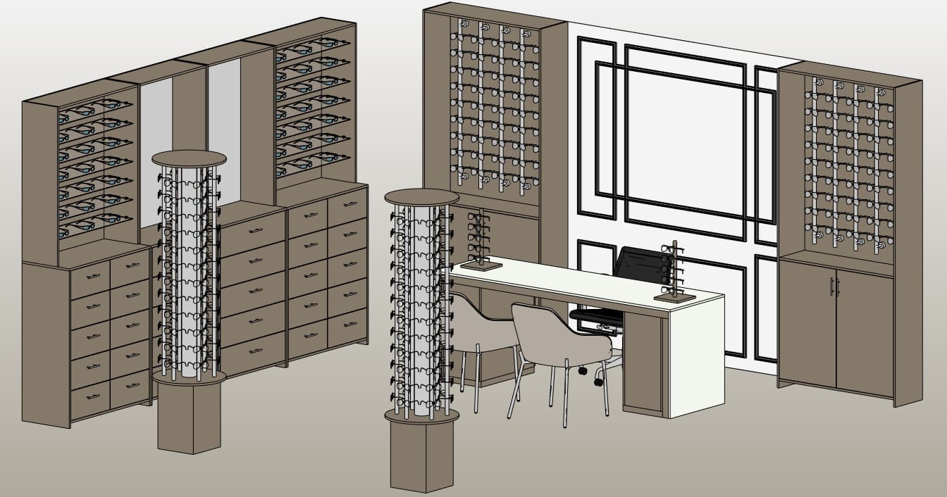 Optical Store Furniture Set