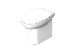 Wall-Mounted Compact Toilet