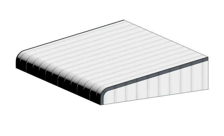 Curved Translucent Canopy Roof