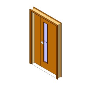 door with glass panel
