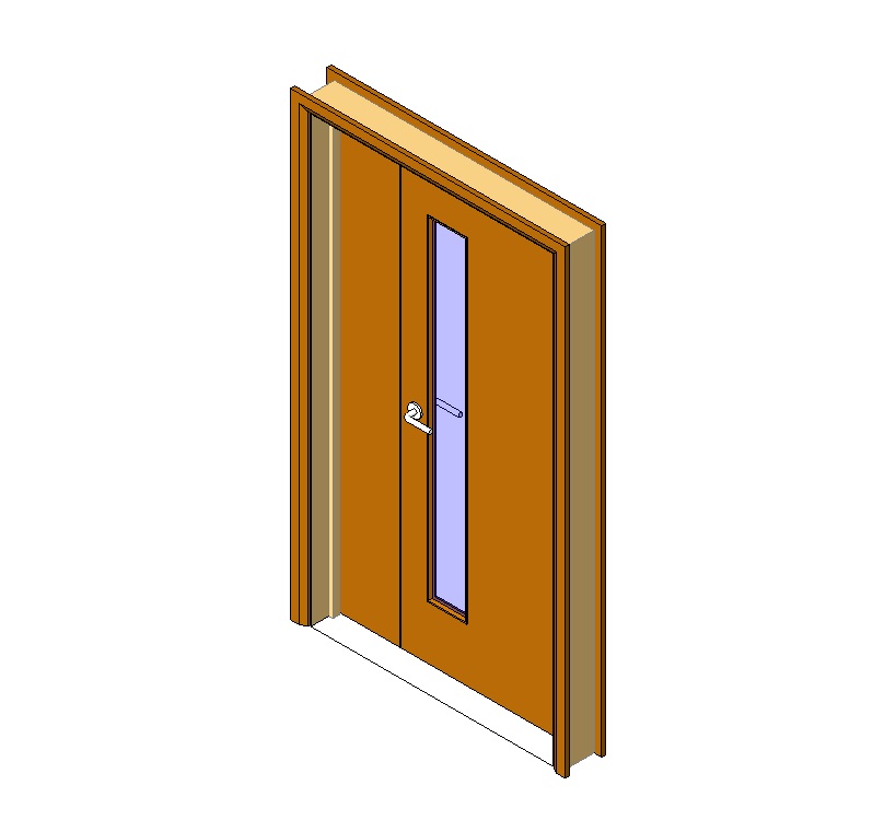 Wooden door with slim glass panelc 1 door with glass panel