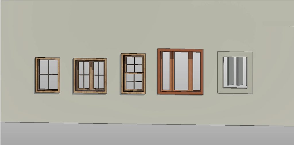 Revit window families: free parametric library of windows