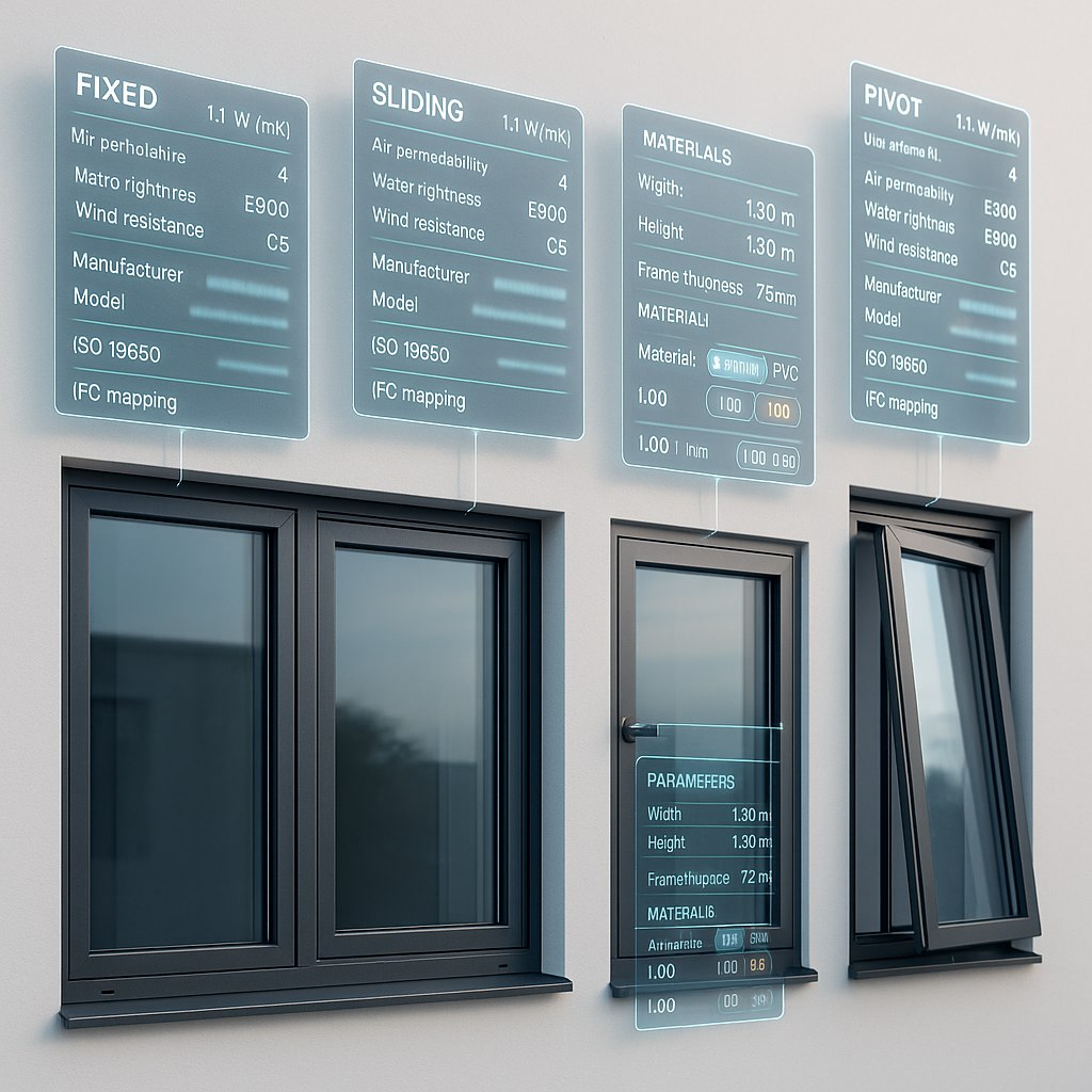 windows revit families
