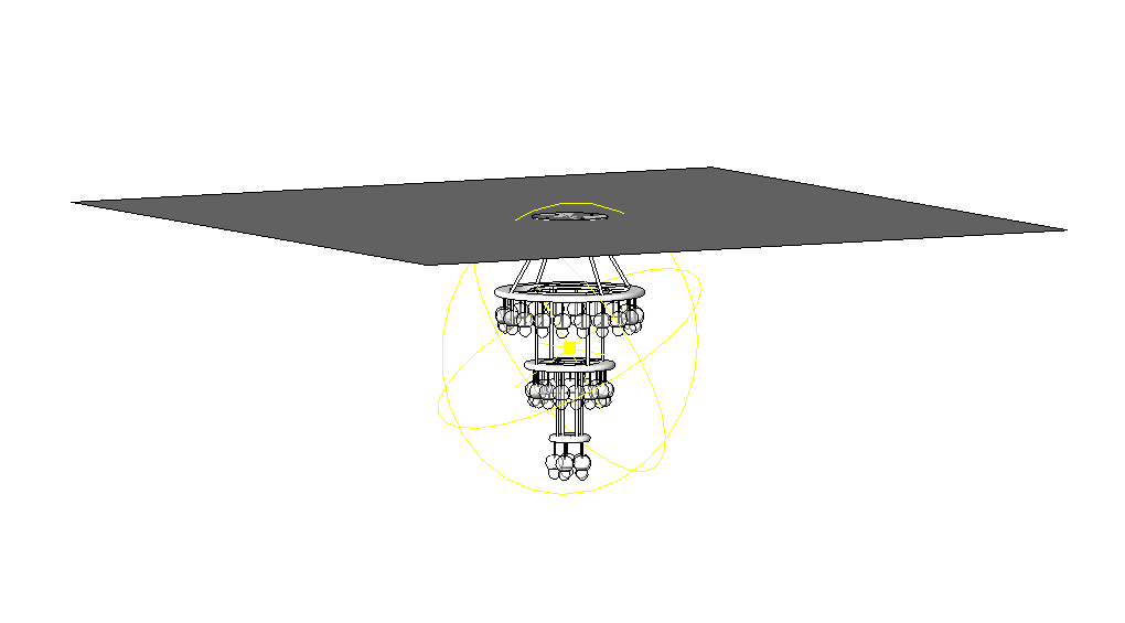 3 Steps Hung Chandelier