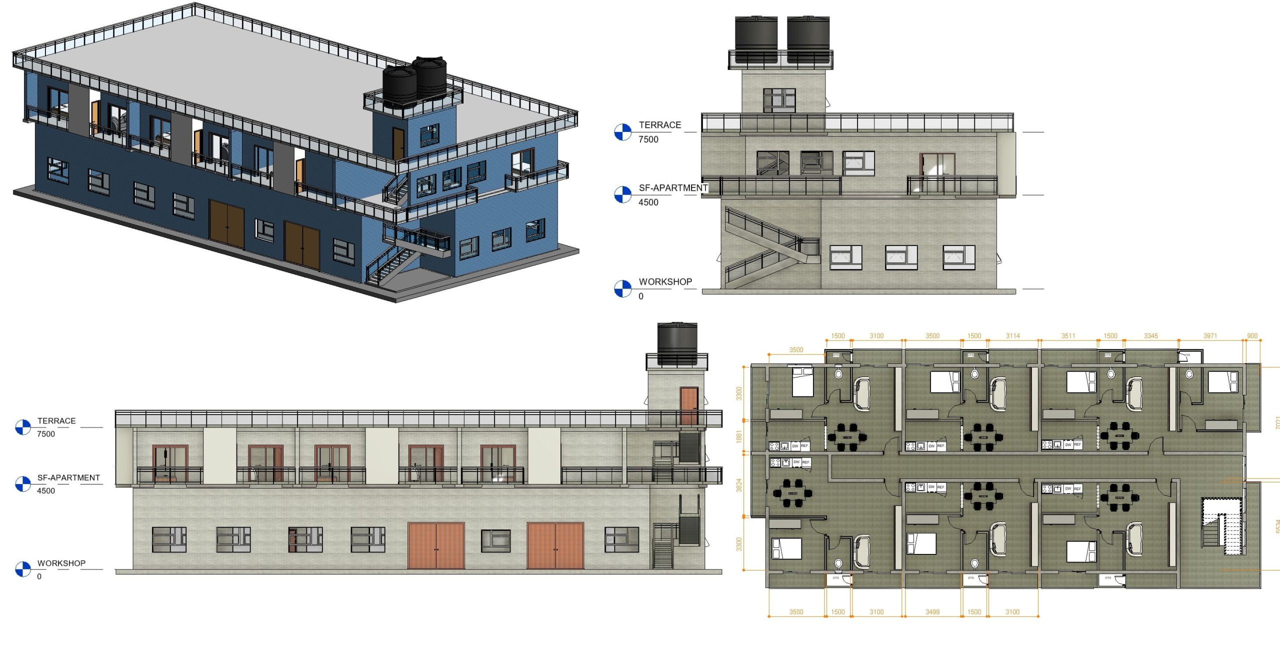 G+1 Apartment Building