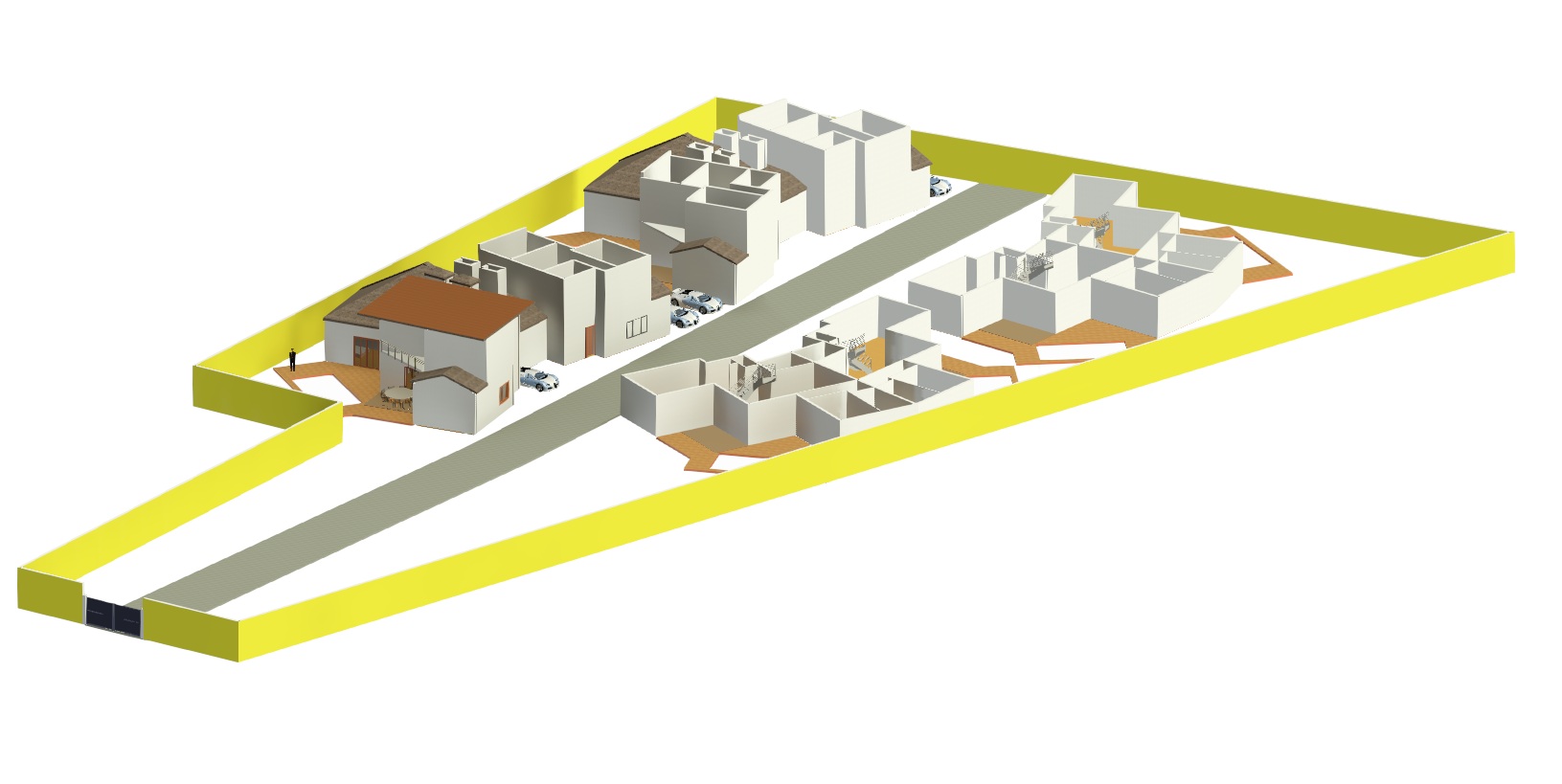 Modern Row House Plan