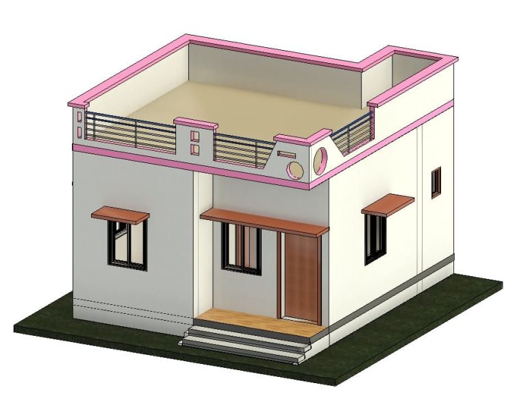 Project Rvt Small Government House In Revit | Free Download! (5.11 MB) | Library Revit